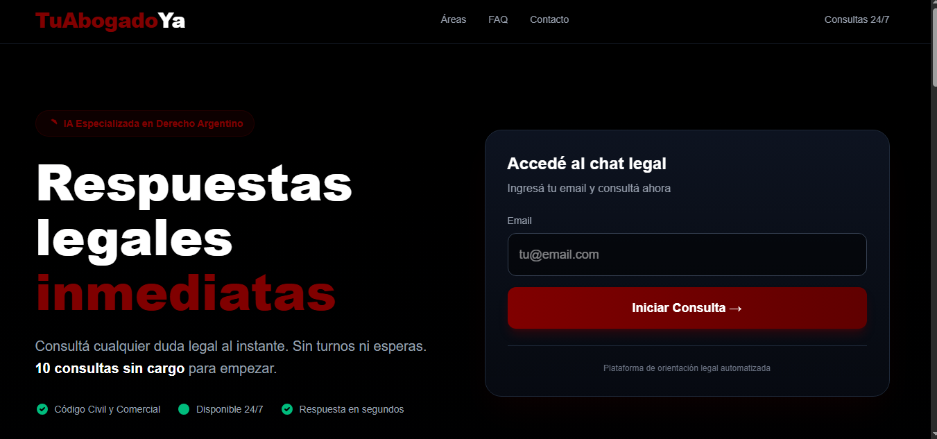 TuAbogadoYa Plataforma